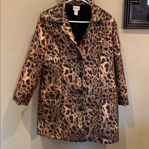 Chico’s Leopard button up blazer